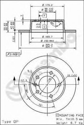Задні дискові гальма Brembo 08937110 ціна, від 36.99 USD