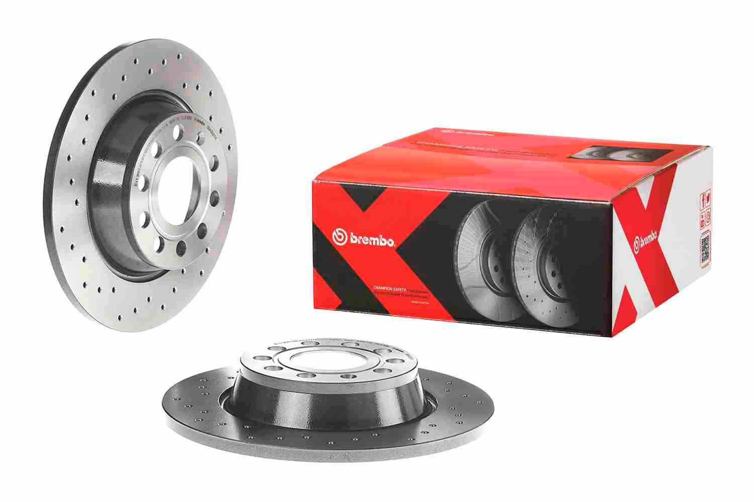 Купити 08A2021X Brembo Диск заднього гальма