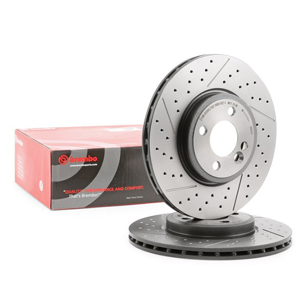 Диск гальмівний передній Brembo 09A04721