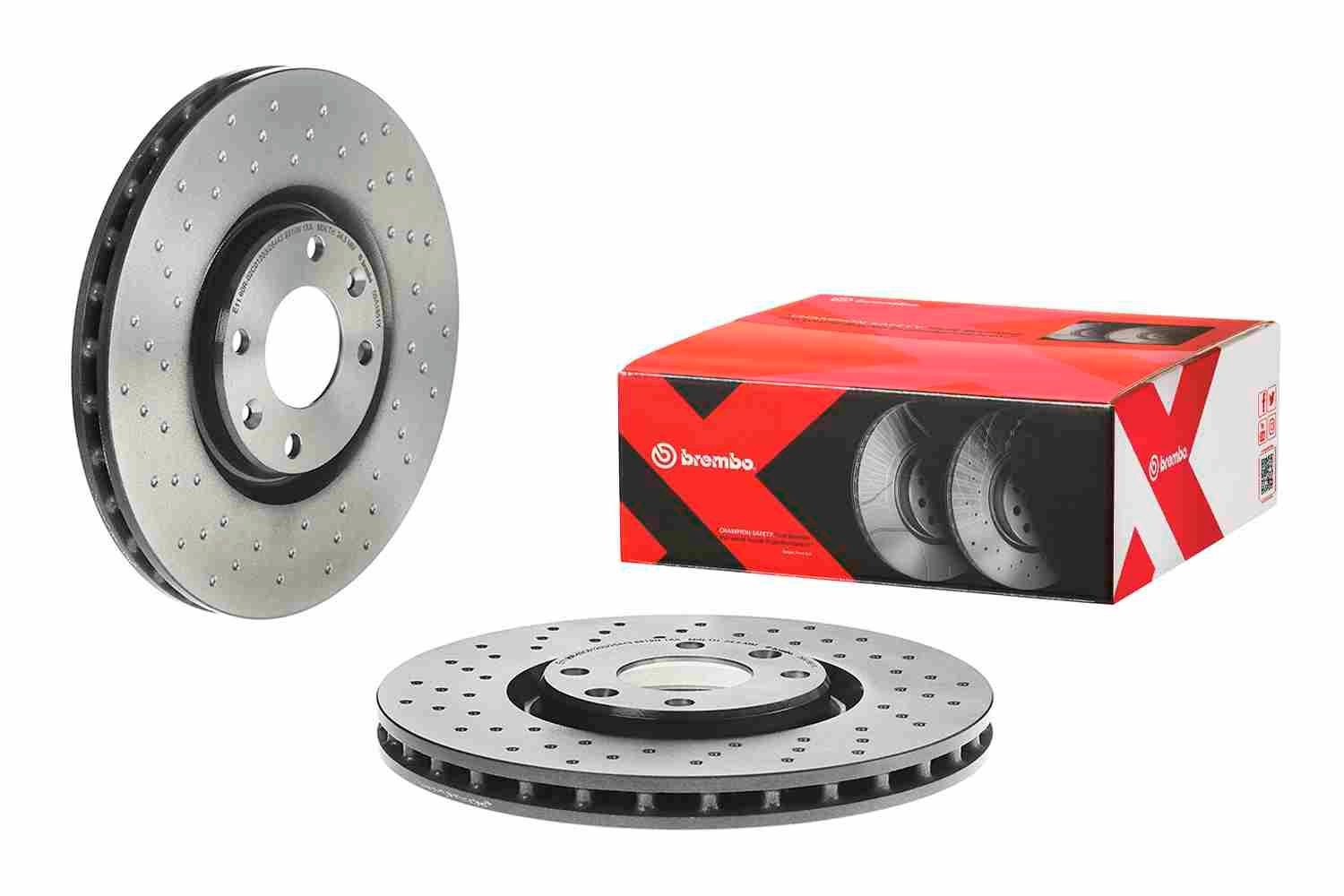 Гальмівні диски передні 09A1851X Brembo