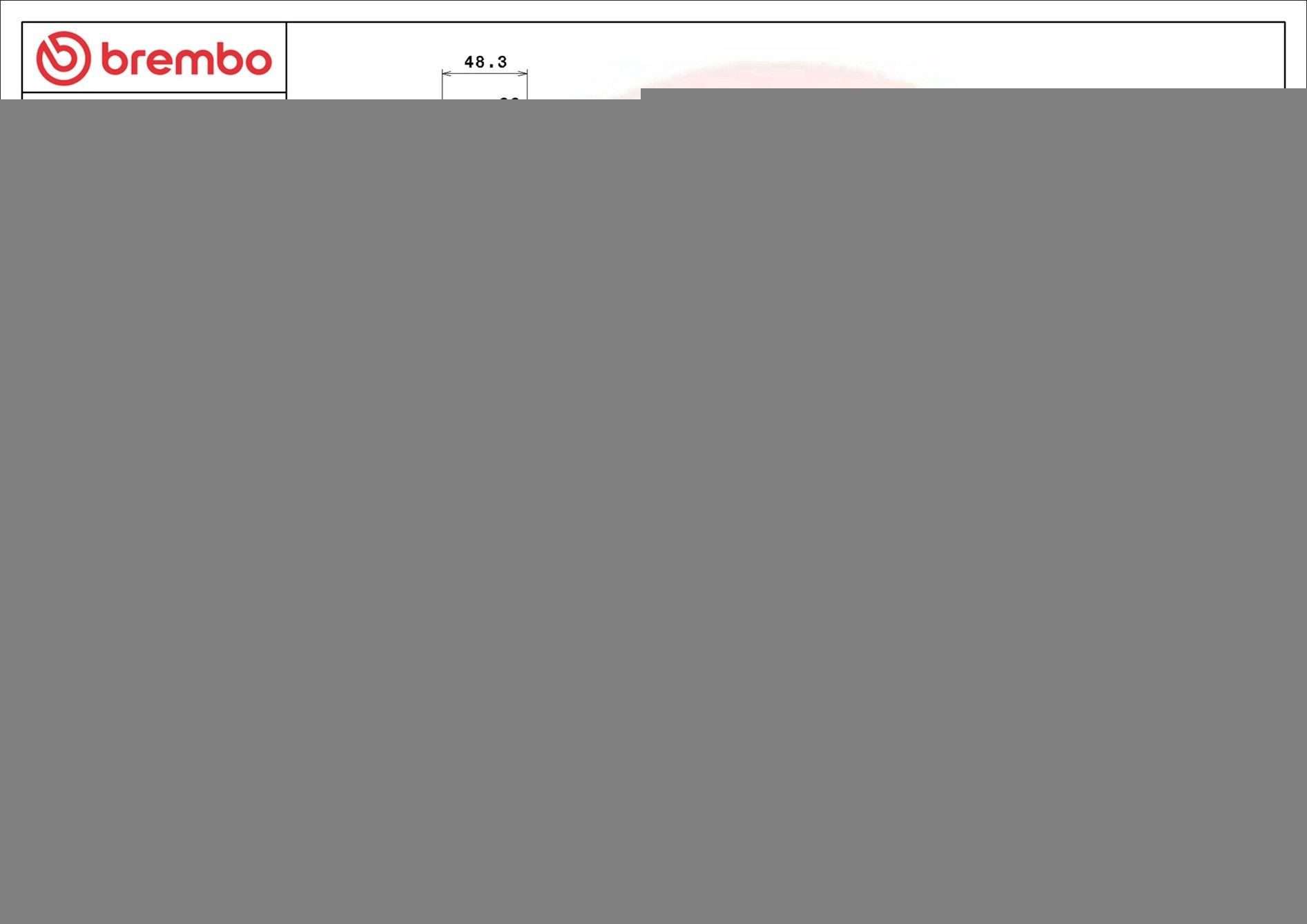 Диск гальмівний задній Brembo 09A20075
