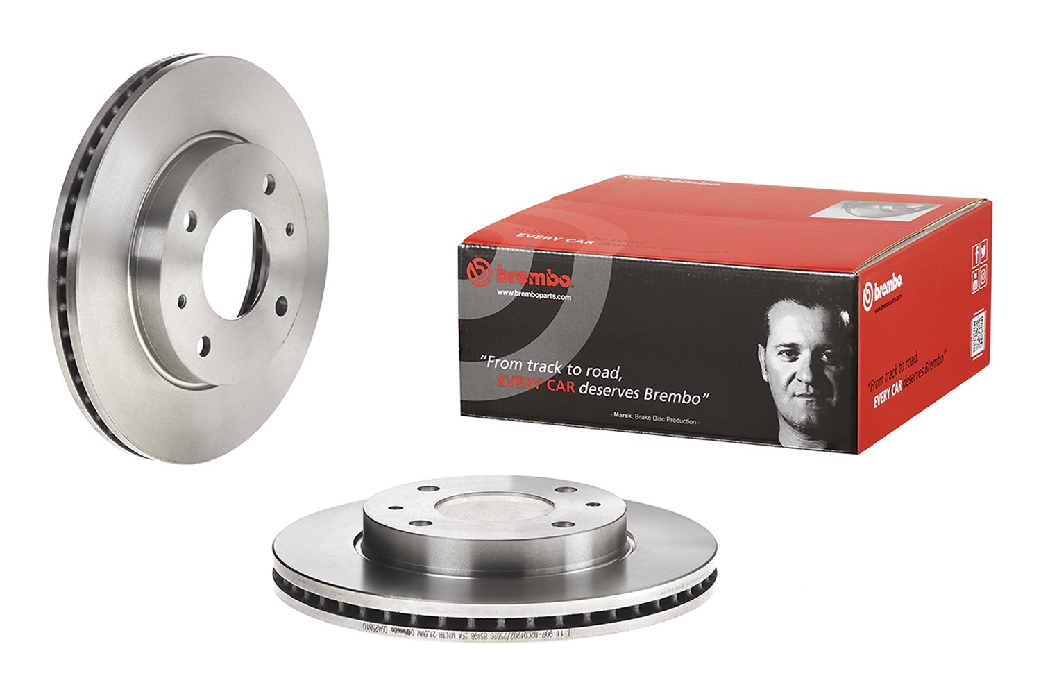 Диск переднього гальма Brembo 09A25810 ціна, від 29.60 USD