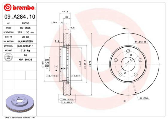 Купити 4351217090 Toyota Ротор гальмівний