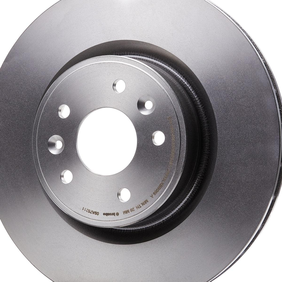 Купити 09A75211 Brembo Ротор гальмівний