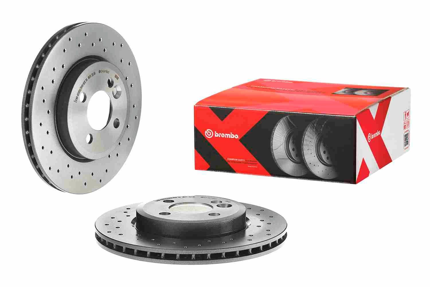 Диск переднього гальма Brembo 09A7611X ціна, від 61.45 USD
