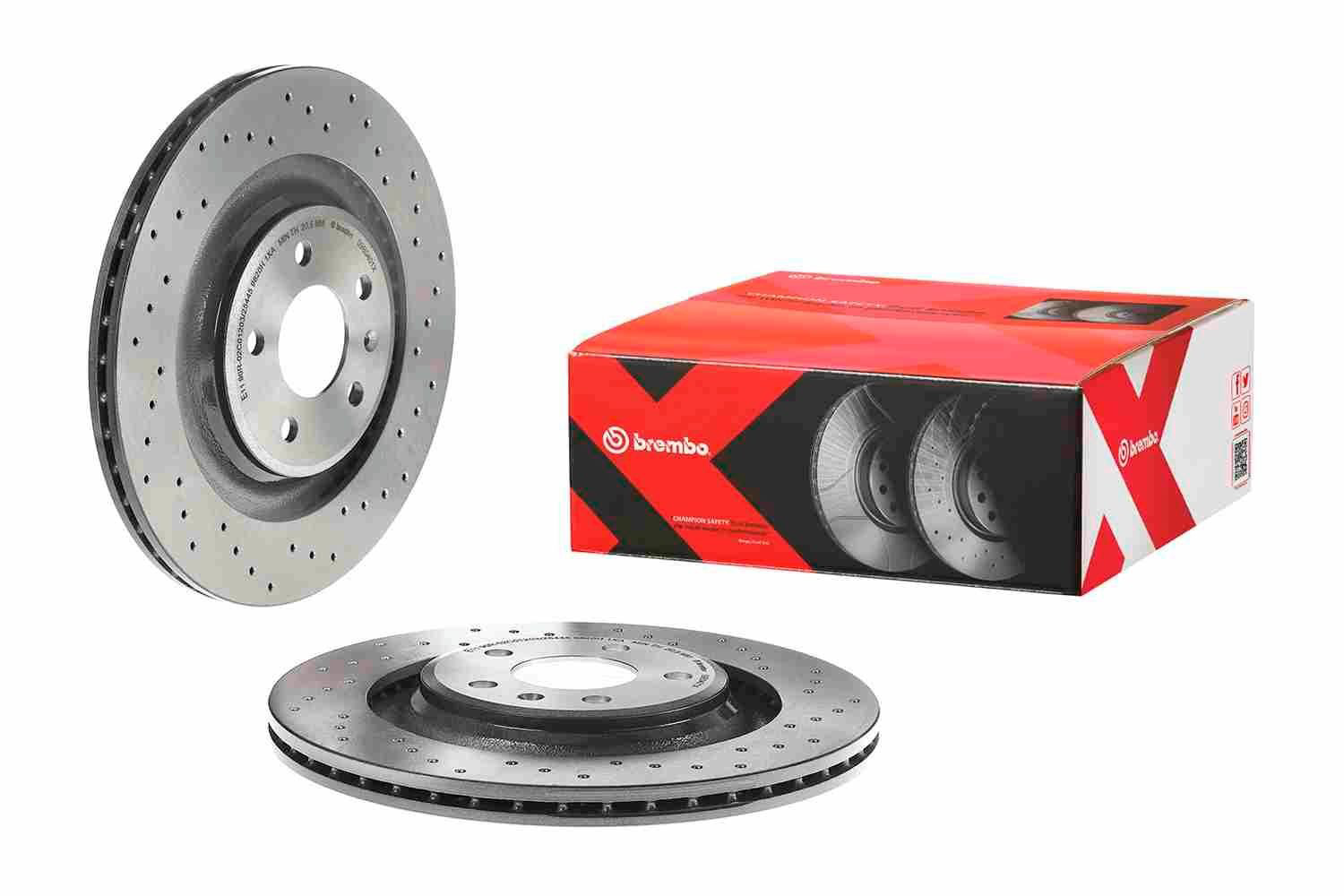Купити 09B0401X Brembo Диск заднього гальма