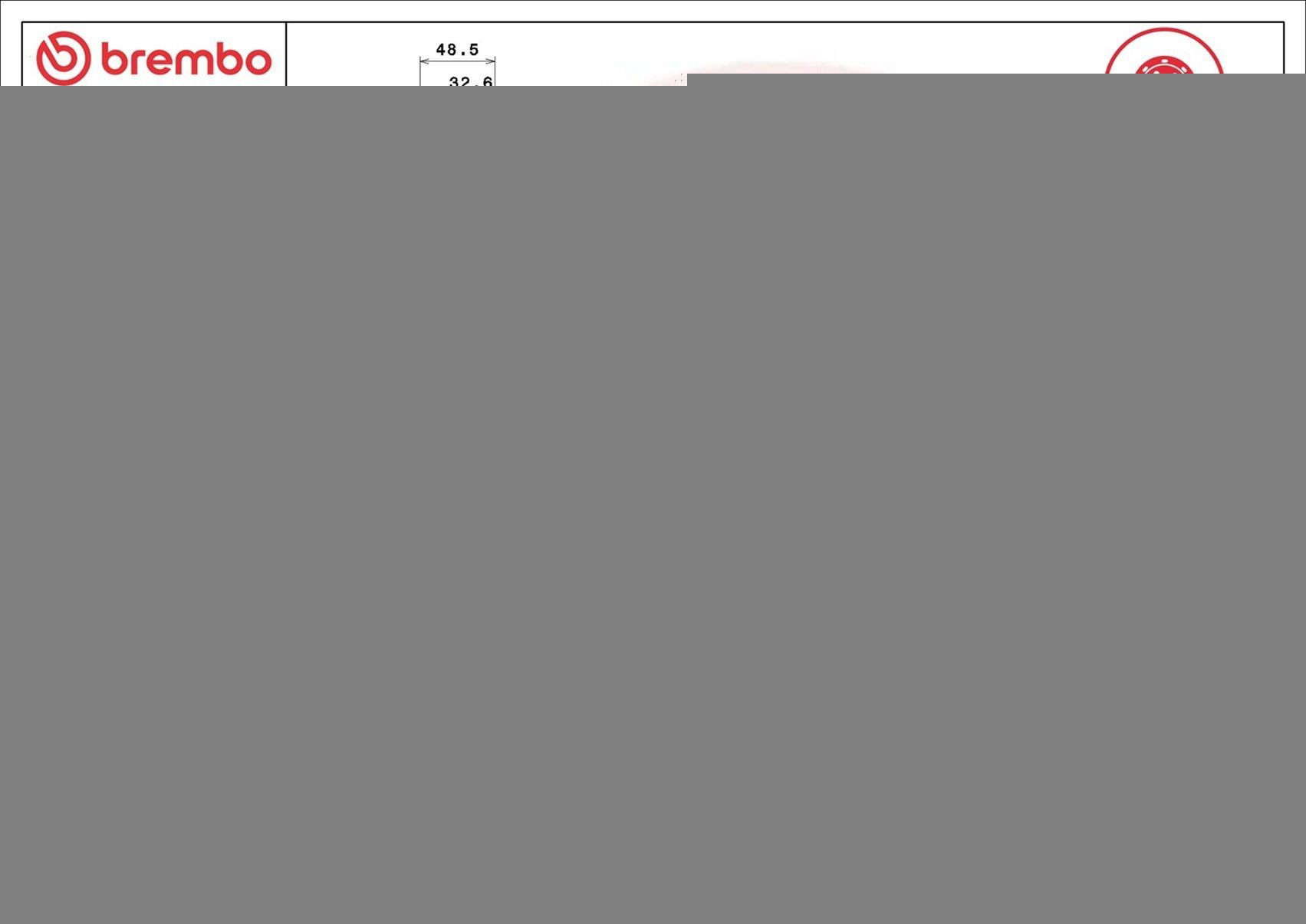 Купити 09B38633 Brembo Ротор гальмівний