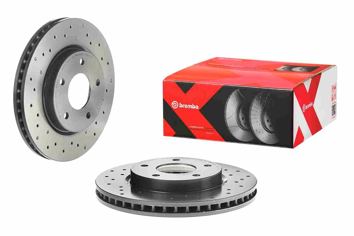 Диск переднього гальма Brembo 09B6471X ціна, від 46.18 USD