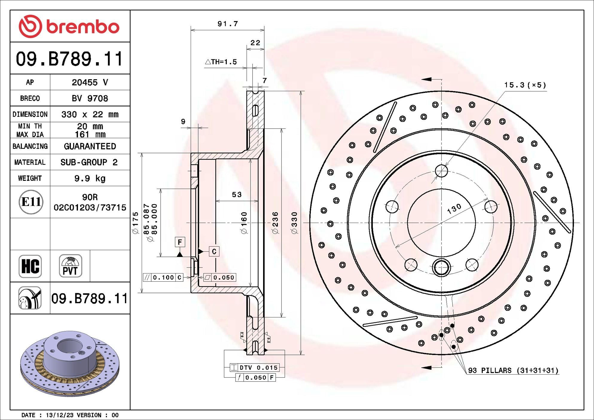 09B78911 Brembo 
