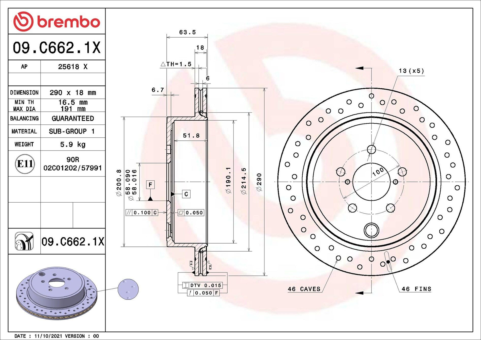 Диск гальмівний задній Toyota SU00310629
