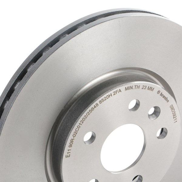 Диск гальмівний передній Brembo 09D39211