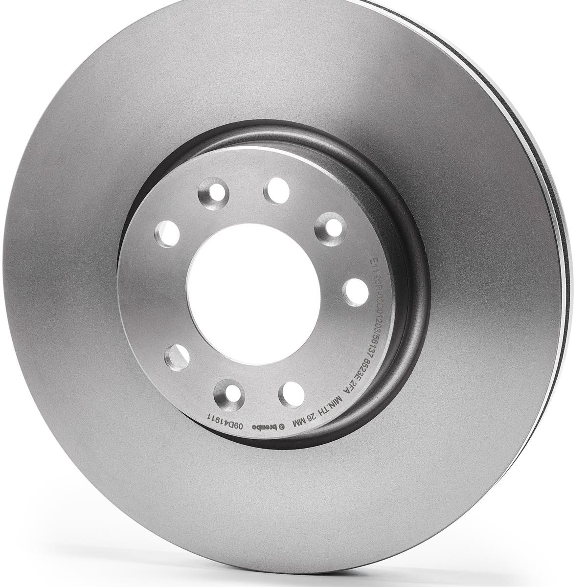 Диск гальмівний передній Brembo 09D41911