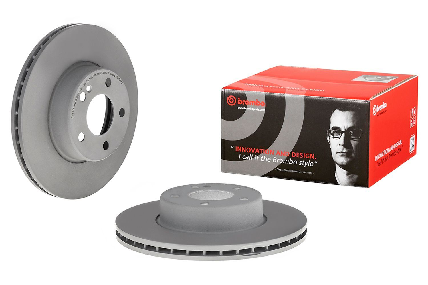 Диск гальмівний передній Brembo 09D52513