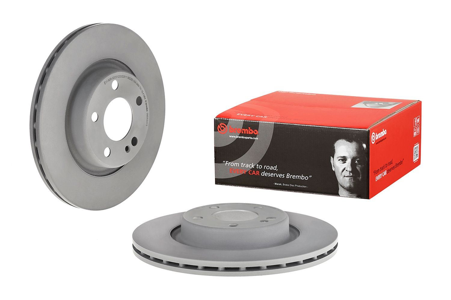 Купити 09D53313 Brembo Диск заднього гальма