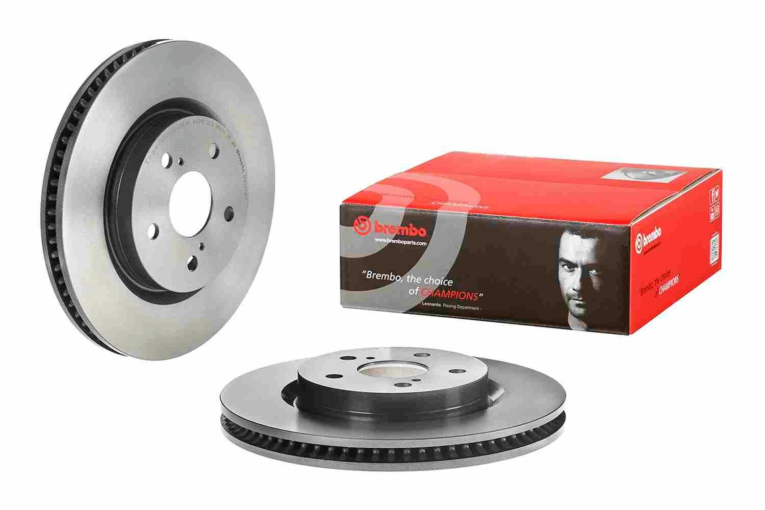 Диск гальмівний передній Brembo 09D97911