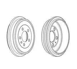 14938420 Brembo Барабан гальмівний задній
