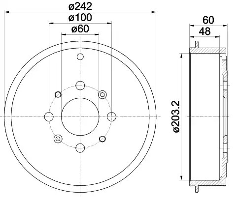 Купити 14A85410 Brembo Барабан гальмівний задній