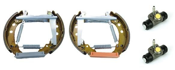 Купити K85011 Brembo Колодки гальмівні задні барабанні, в зборі з циліндруми, комплект
