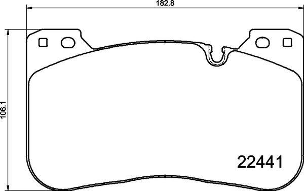 Передні тормозні колодки P06100 Brembo