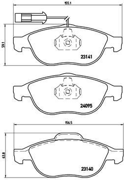 Гальмівні колодки Brembo P23114 ціна, від 29.90 USD