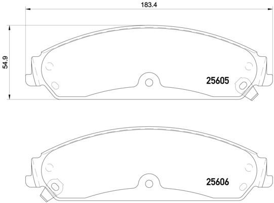 Гальмівні колодки Brembo P23149 ціна, від 29.44 USD