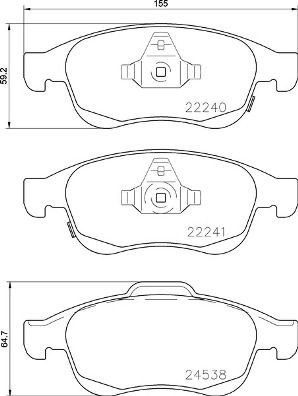 Гальмівні колодки Brembo P23165 ціна, від 28.27 USD