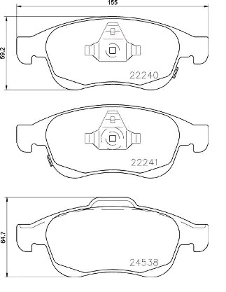 Тормозні колодки Brembo P23165
