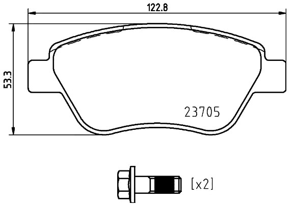 Купити P23169 Brembo Колодки гальмівні передні, дискові