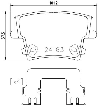 Задні гальмівні колодки P23175 Brembo
