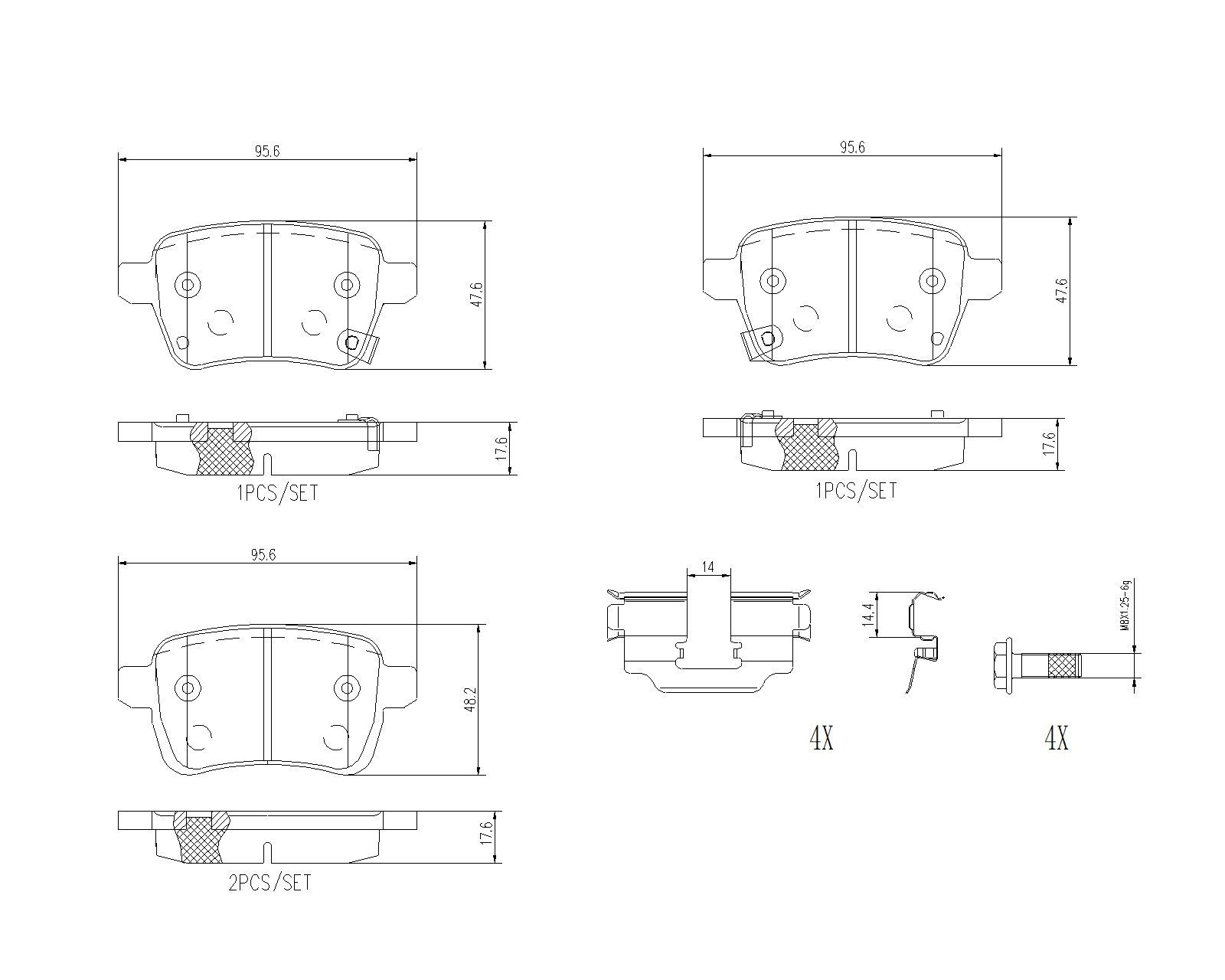Задні гальмівні колодки Brembo P23190 ціна, від 23.54 USD