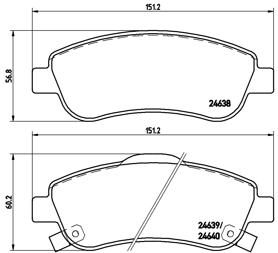 Купити P28045X Brembo Колодки гальмівні передні, дискові