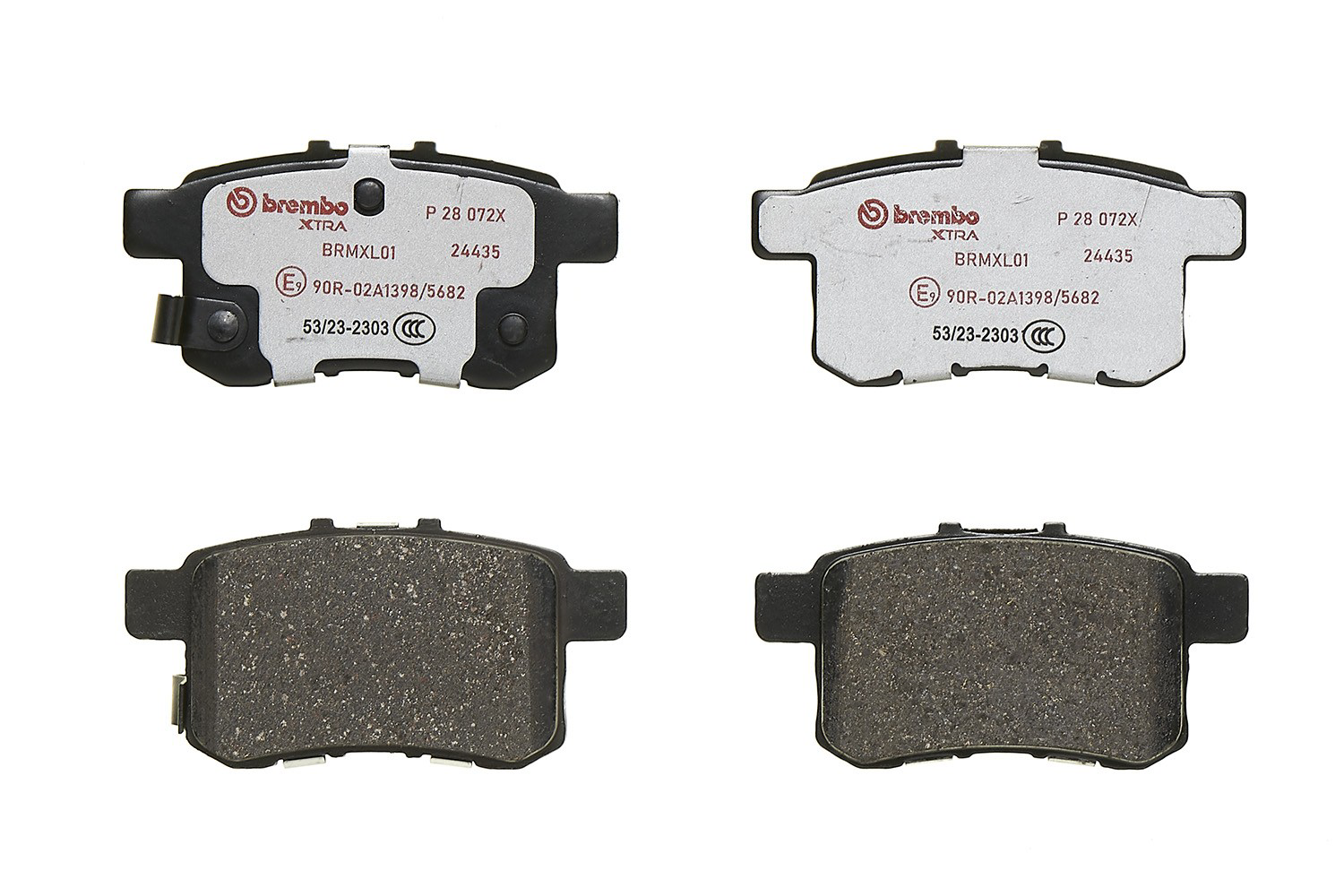 Купити P28072X Brembo Задні колодки