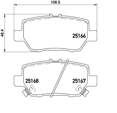 Задні гальмівні колодки Brembo P28078 ціна, від 29.64 USD