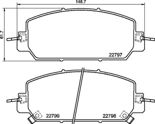Купити P28098 Brembo Колодки гальмівні передні, дискові