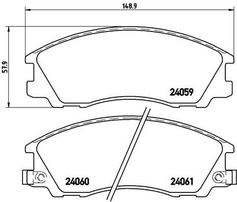 Гальмівні колодки Brembo P30017 ціна, від 26.86 USD