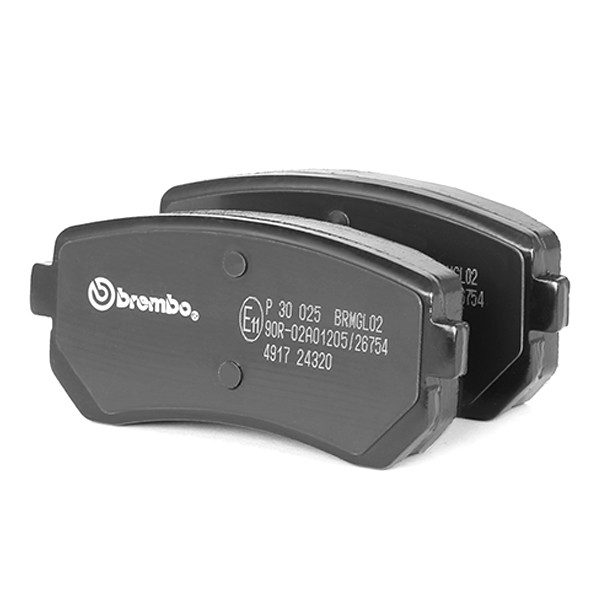 P30025 Brembo Колодки гальмівні задні, дискові