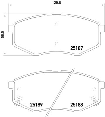 Тормозні колодки Brembo P30055X