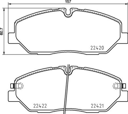 Купити P30090 Brembo Колодки гальмівні передні, дискові