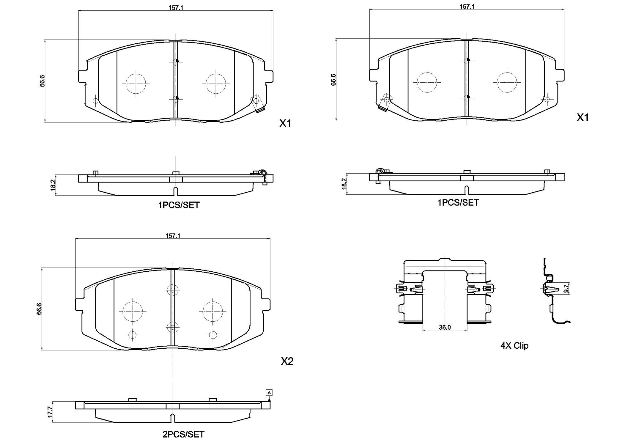Купити P30161 Brembo Колодки гальмівні передні, дискові