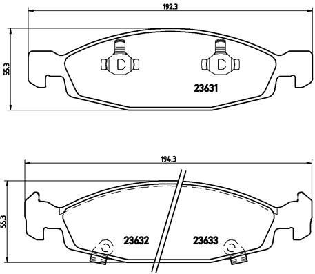 P37005 Brembo Передні гальмівні колодки