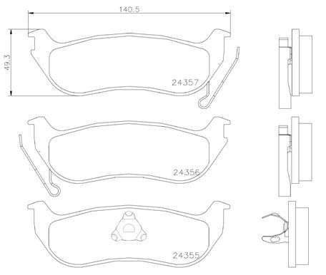 P37009 Brembo Колодки гальмівні задні, дискові