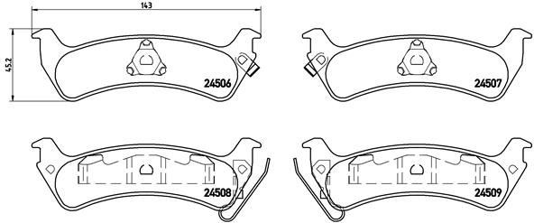 Купити P37012 Brembo Задні колодки