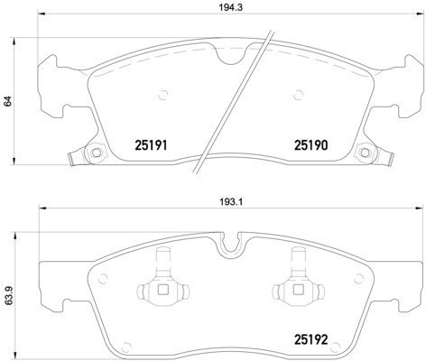 Купити P37017X Brembo Колодки гальмівні передні, дискові
