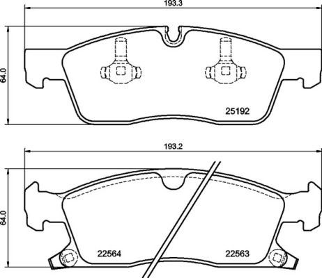 P37027 Brembo Передні гальмівні колодки