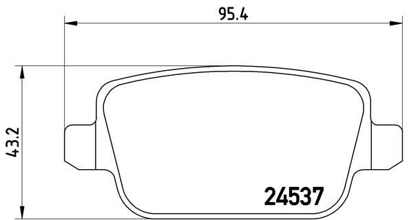 Купити P44016 Brembo Задні колодки