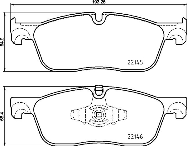 Передні тормозні колодки P44026X Brembo