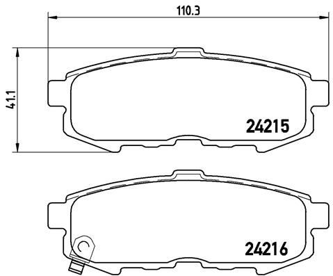 Купити P49042 Brembo Задні колодки