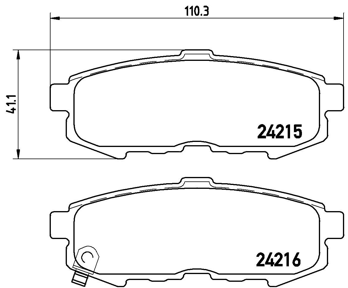 Задні гальмівні колодки Brembo P49042 ціна, від 19.56 USD