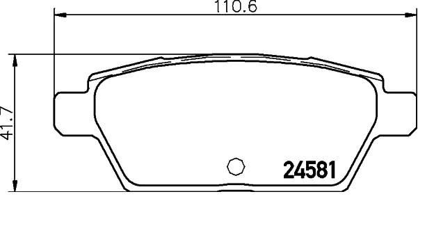 Задні гальмівні колодки P49051 Brembo