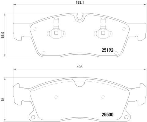 Гальмівні колодки Brembo P50108 ціна, від 83.51 USD